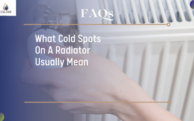What cold spots on a radiator usually mean